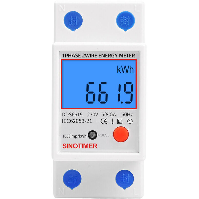 foto del prodotto zvd monoblodds6619 012 display lcd retroilluminato contatore elettronico multifunzione monofase 5 80a 230v