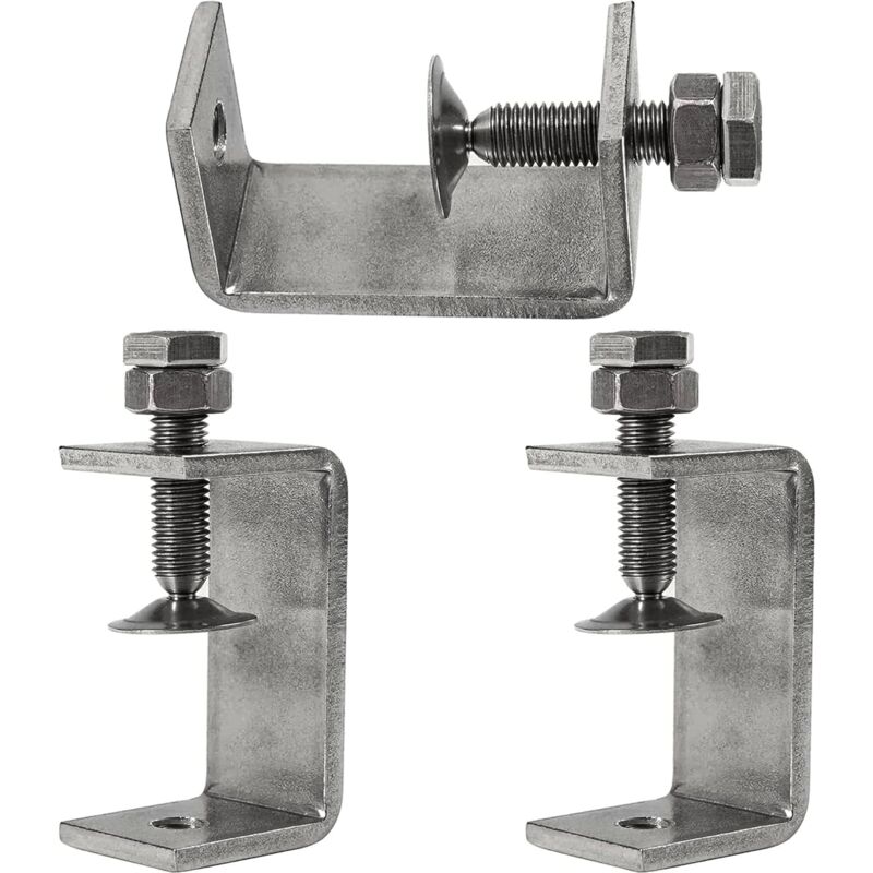 foto del prodotto zvd morsetti a c in acciaio inossidabile 304 morsetto di fissaggio per lavorazione del legno 3 pezzi 65 mm