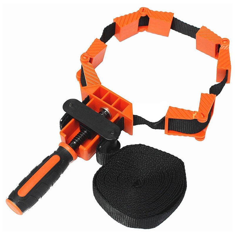 foto del prodotto zvd morsetto per telaio, cinghia in nylon e plastica da 4 m, morsetto angolare