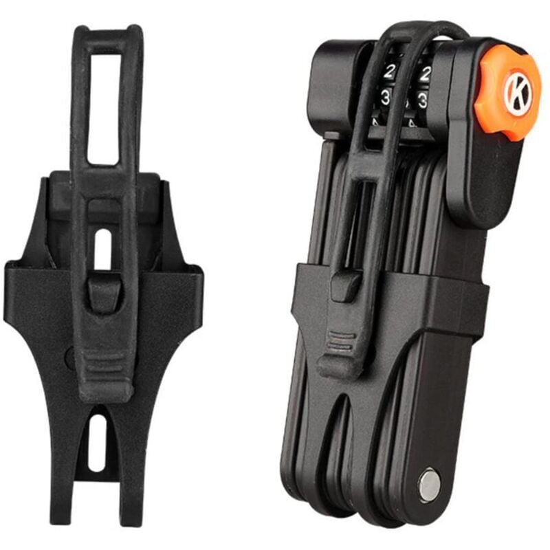 foto del prodotto zvd mountain bike code lock, bicycle code lock, folding bike lock with 4 anti theft passwords, sturdy