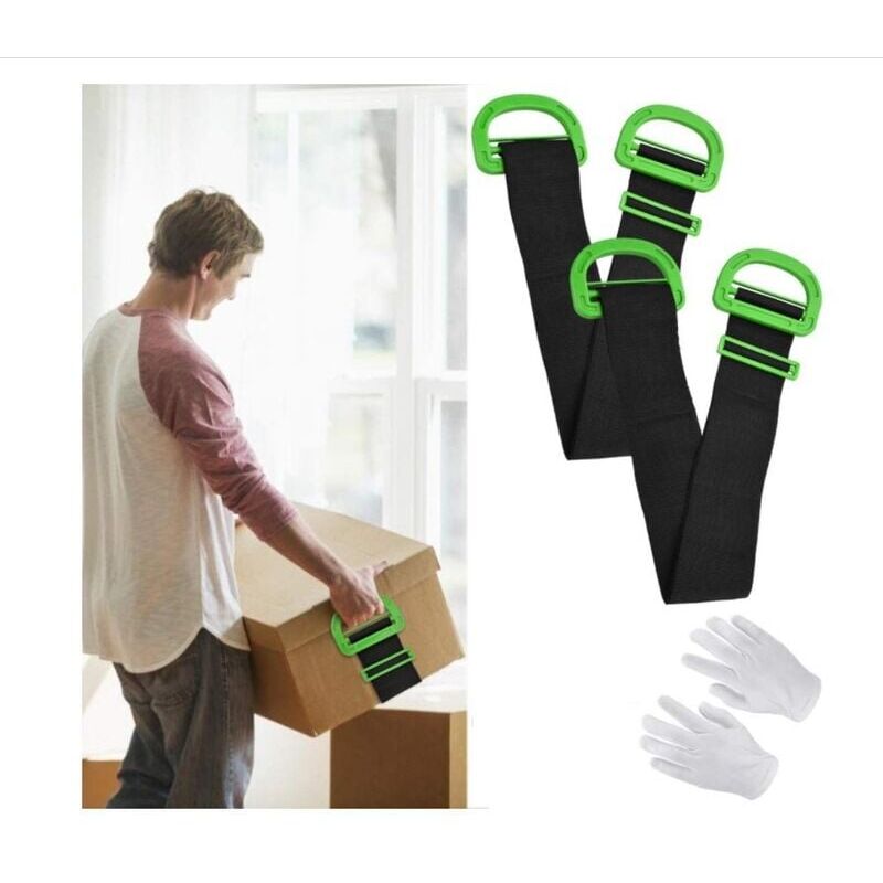 foto del prodotto zvd moving strap, set of 2 lifting straps for building furniture mattress, moving straps for 600 lbs, carrying straps for moving.