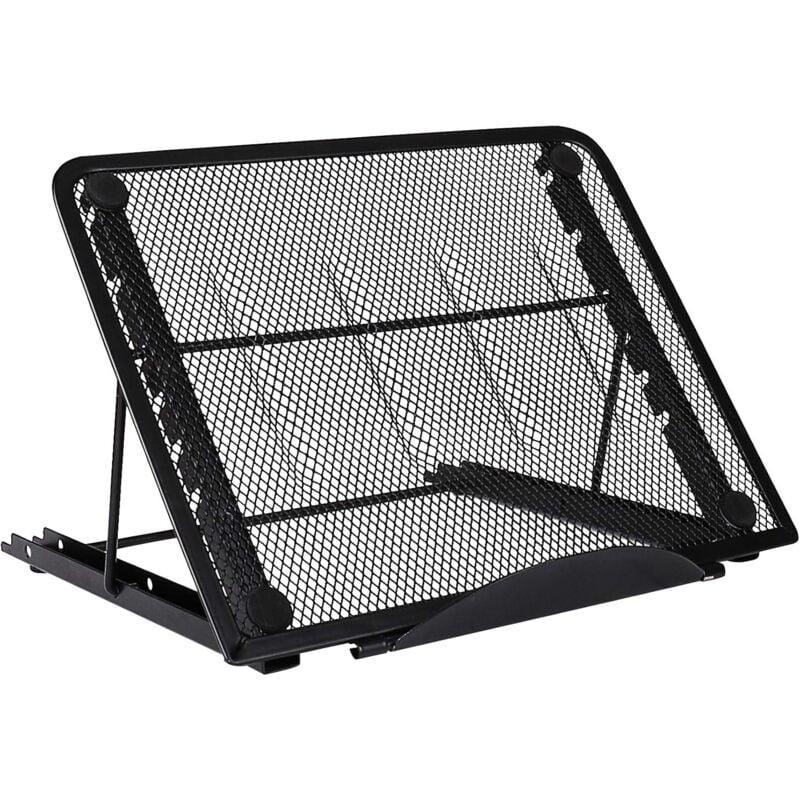 foto del prodotto zvd multi angle laptop stand stainless steel adjustable ergonomic lightweight ventilated laptop stand black