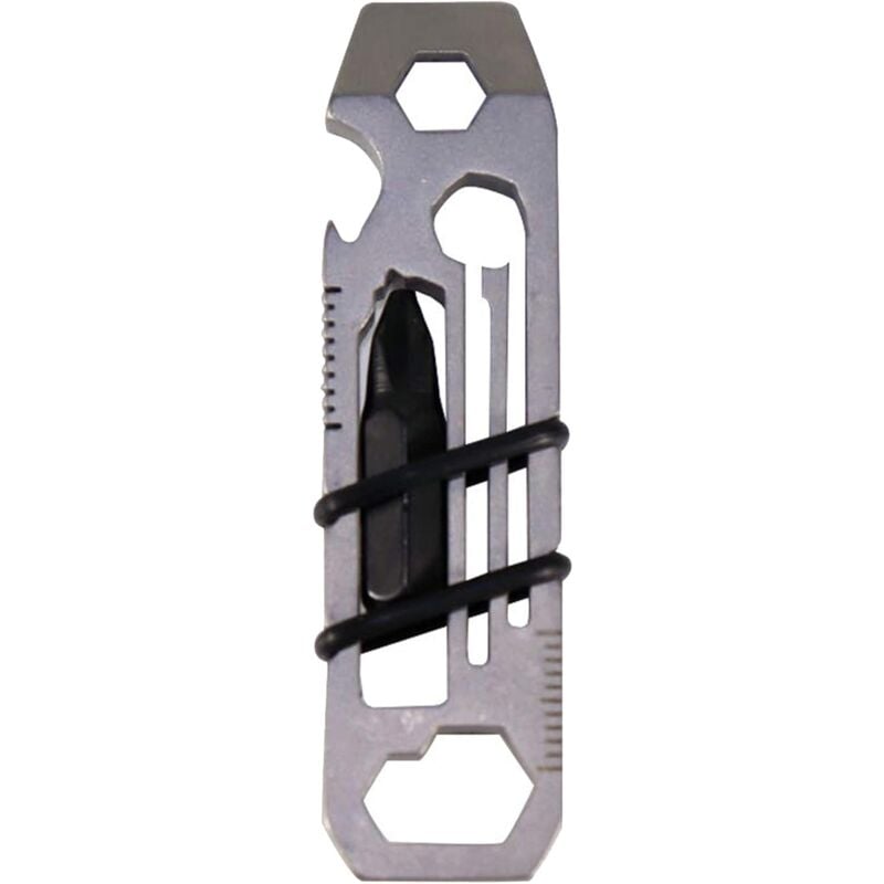 foto del prodotto zvd multi utensile in acciaio inossidabile 6 in 1 apriscatole, chiave a brugola attrezzatura edc per viaggi, alpinismo, campeggio,