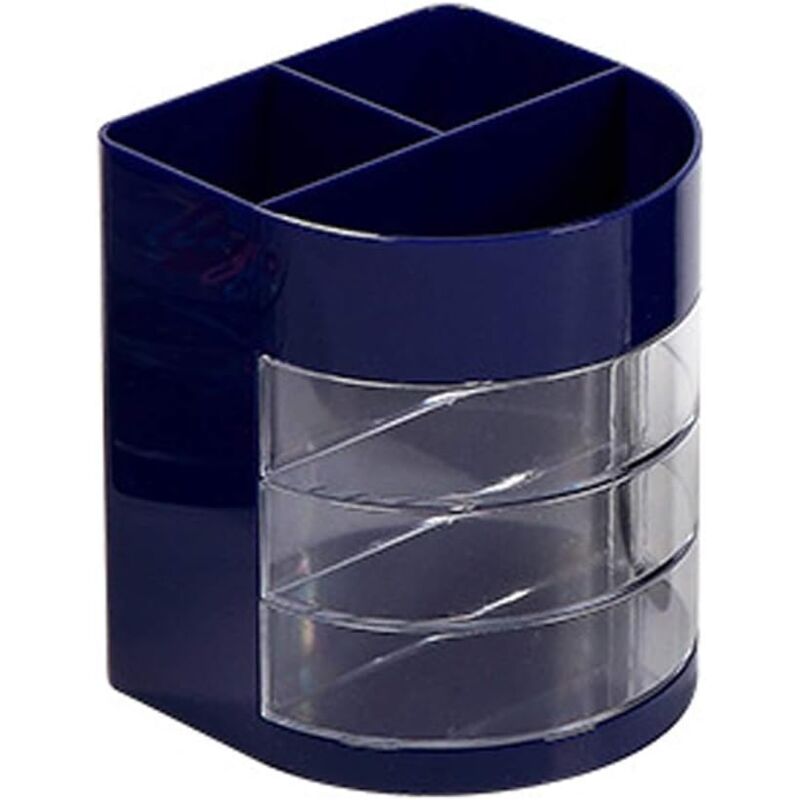 foto del prodotto zvd multifunctional plastic desk organizer with 3 movable drawers, for office, home, school, classroom, blue