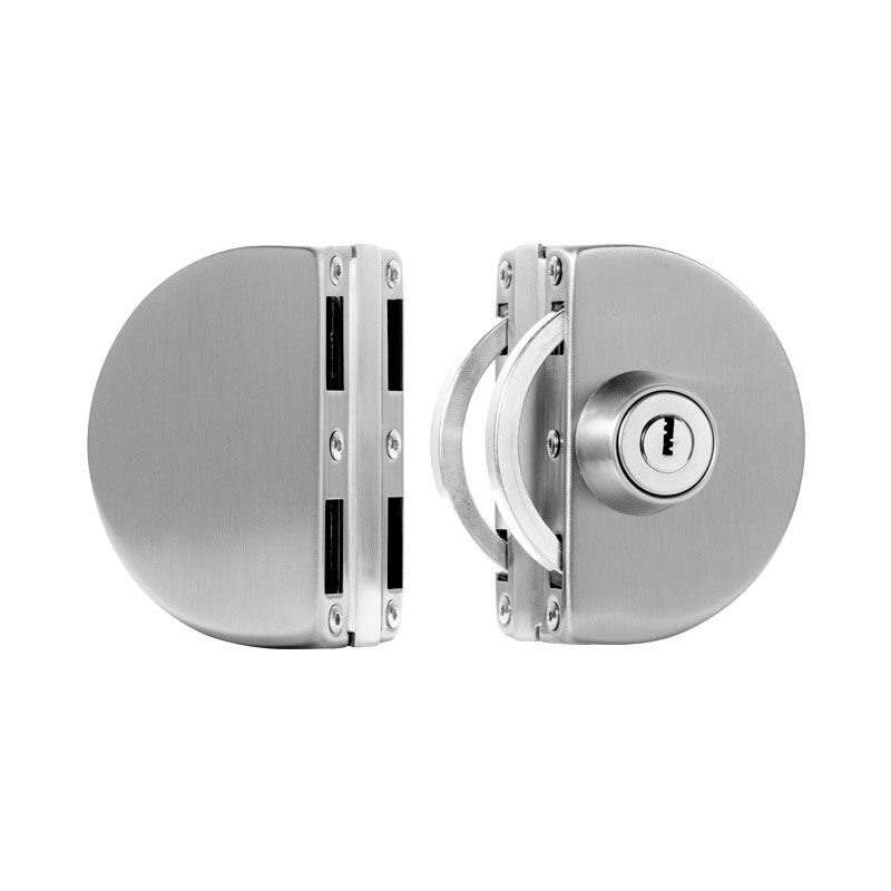 foto del prodotto zvd no drilling stainless steel glass door lock double glass door lock center glass door lock double sliding door glass door