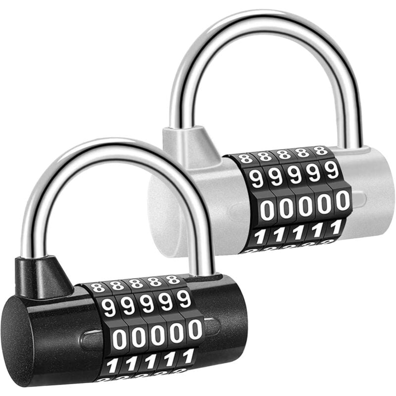 foto del prodotto zvd number code padlock, 2 piece padlock, combination padlock, 5 position padlock
