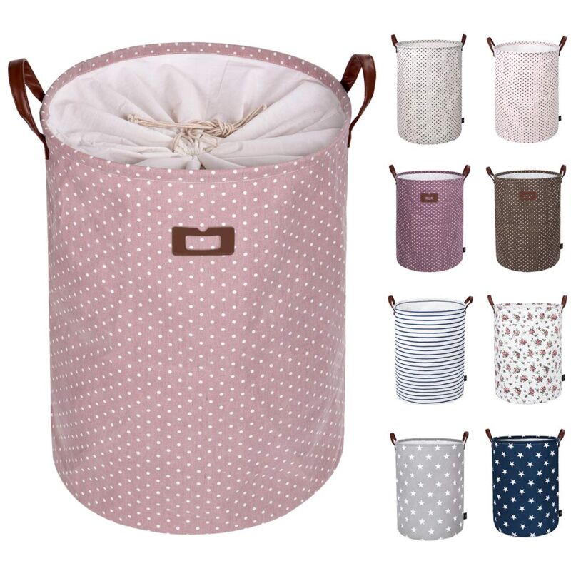 foto del prodotto zvd organizer per vestiti grande da 19 pollici borsa per bucato pieghevole grande capacit rosa