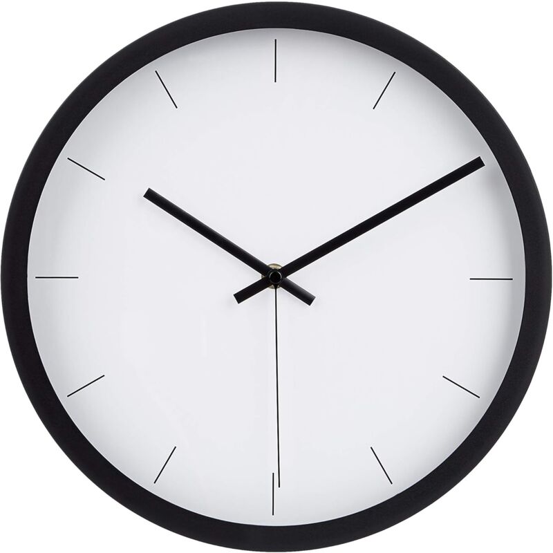 foto del prodotto zvd orologio da parete moderno nero, 12 
