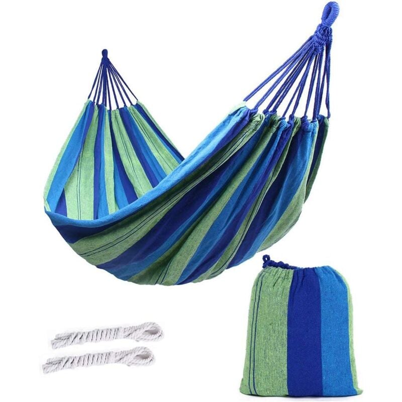 foto del prodotto zvd outdoor soft cotton fabric brazilian hammock double width 2 person travel camping hammock