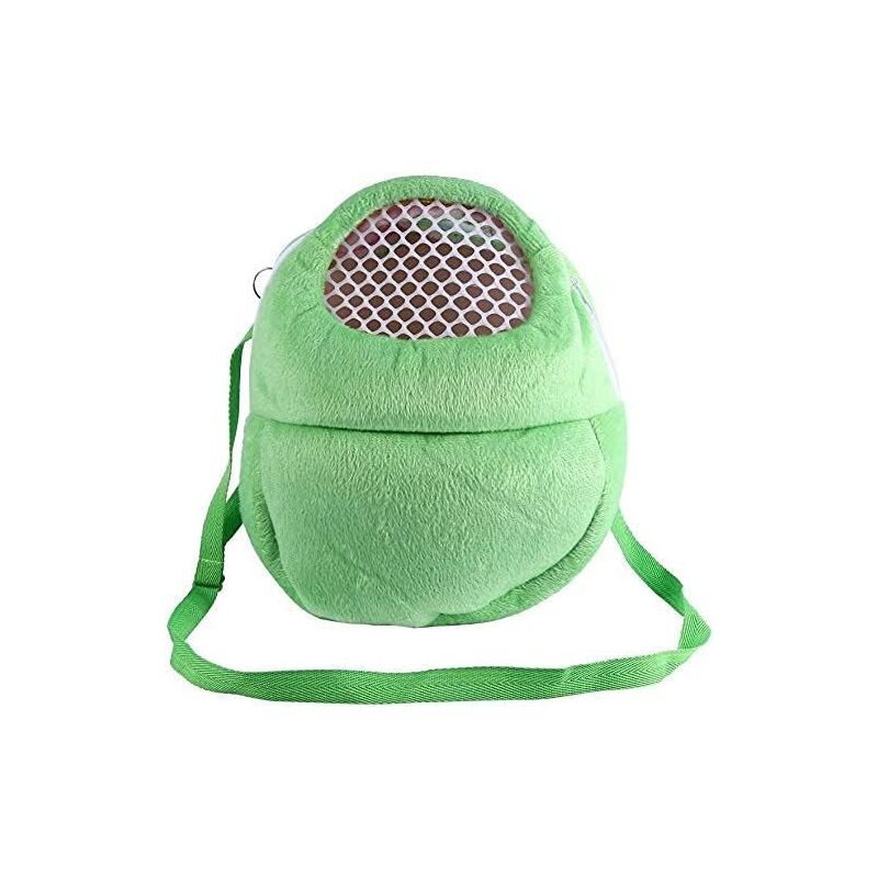 foto del prodotto zvd pet carrier bag hamster rat hedgehog rabbit sleeping bag breathable portable travel bag backpacks backpack with shoulder strap color green 