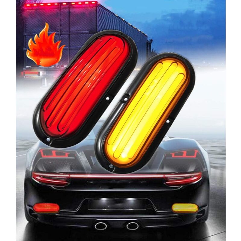 foto del prodotto zvd pezzi 74 led sequenziale segnale di svolta luce freno luce stroboscopica posteriore per camion rimorchio carro auto roulotte guida luce