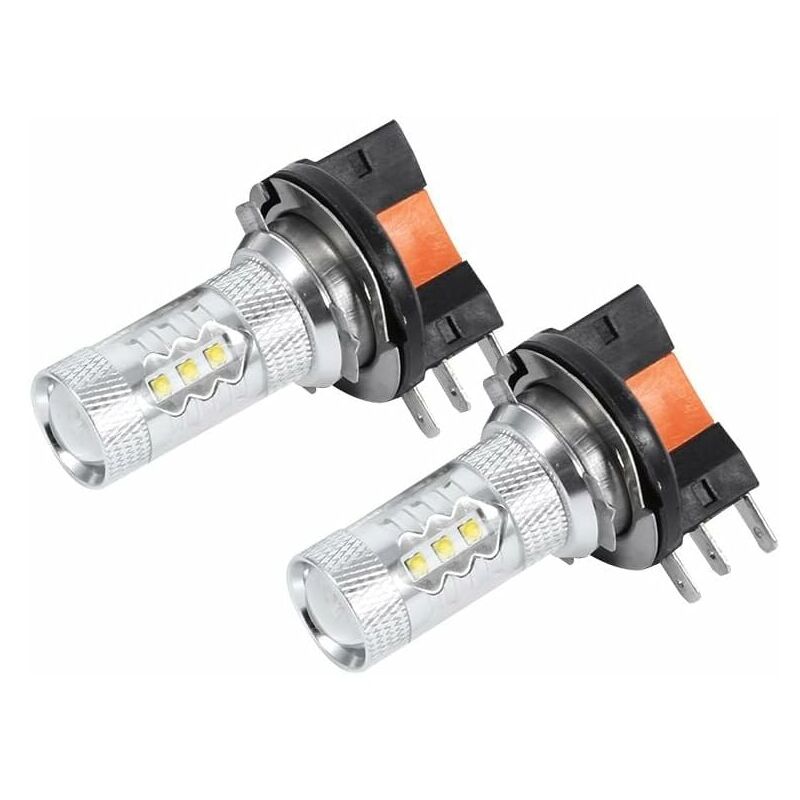 foto del prodotto zvd pezzi 80w h15 fari hid lampadine a led bianche per luci di marcia diurna