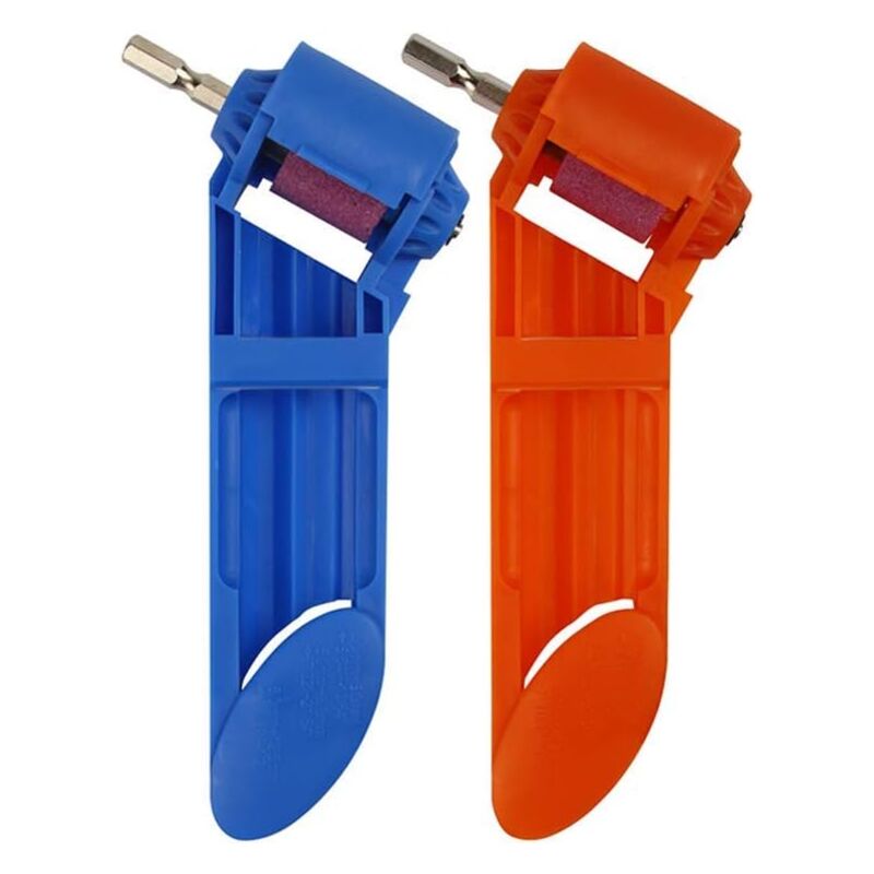 foto del prodotto zvd pezzi affilatrice per punte da trapano in corindone strumento portatile per affilare punte da trapano, alta qualit blu, arancione 