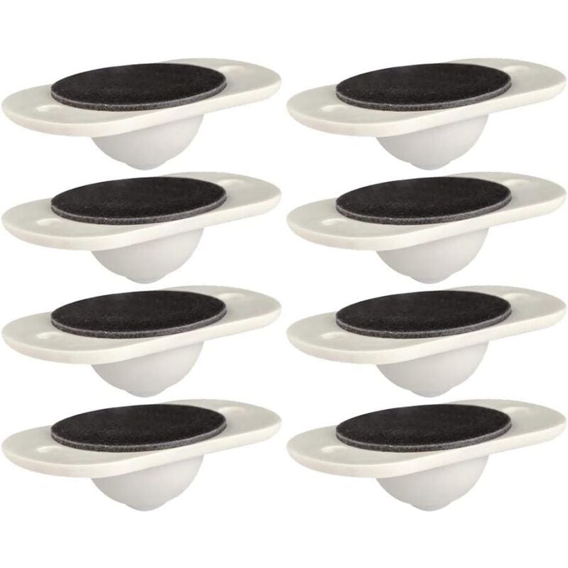foto del prodotto zvd pezzi mini rotelle girevoli autoadesive ruote per mobili in plastica resistente 360 
