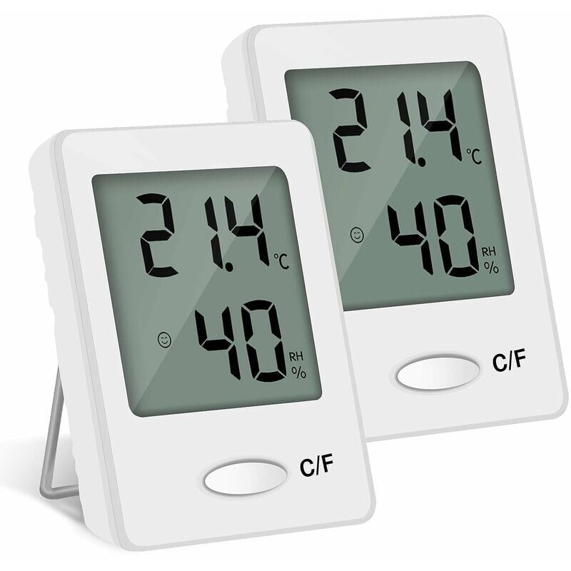 foto del prodotto zvd pezzi termometro digitale per interni igrometro misuratore di umidit della temperatura ad alta precisione portatile bianco 