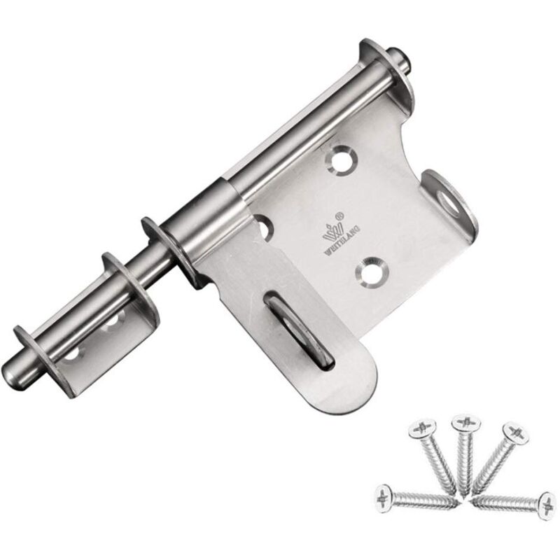 foto del prodotto zvd piece sliding bolt door latch, security door latches, stainless steel latch latch with padlock hole, for sliding door wooden doors