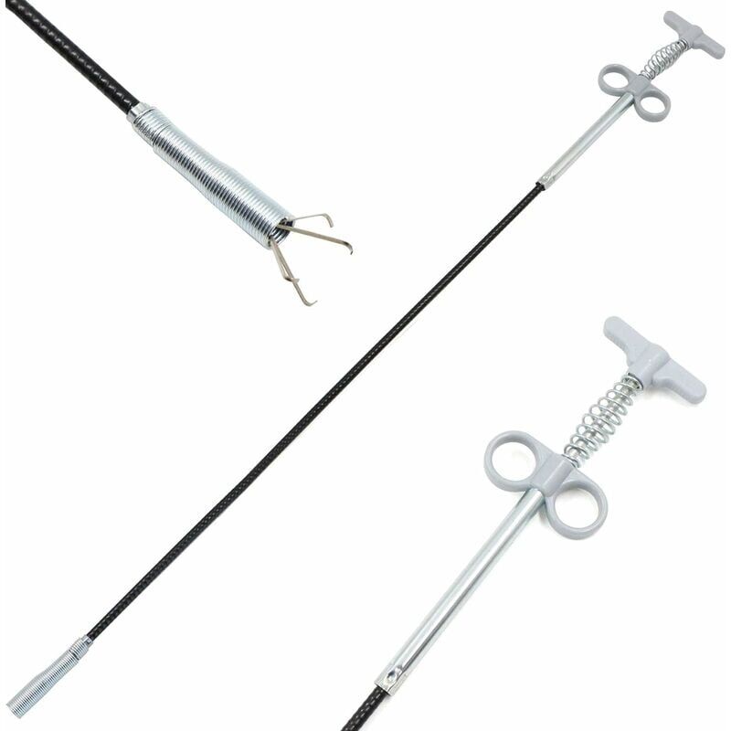 foto del prodotto zvd pinza flessibile per la pulizia dei tubi strumento multifunzione per lavello del bagno della cucina, 90 cm, 1 pezzo