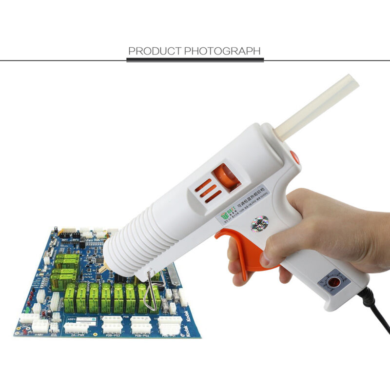 foto del prodotto zvd pistola per colla a caldo ad alta temperatura da 100 w riscaldamento elettrico, stick di colla costante da 11 mm