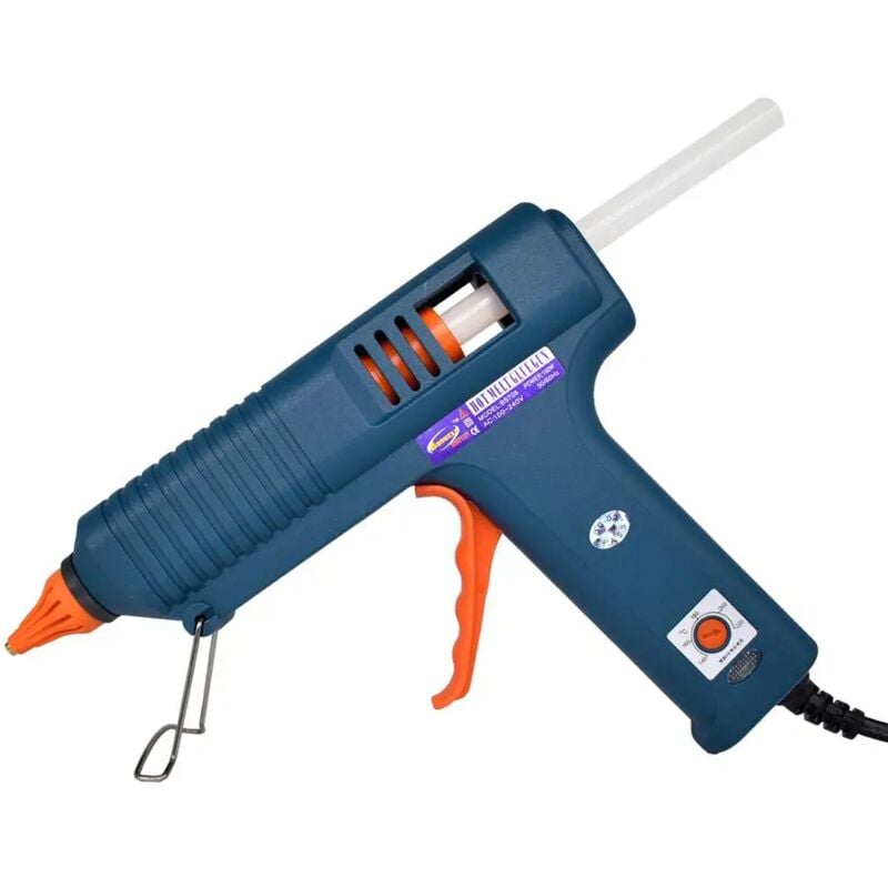 foto del prodotto zvd pistola per colla a caldo con controllo della temperatura da 150 w ugello in rame puro, perfetta per il fai da te domestico