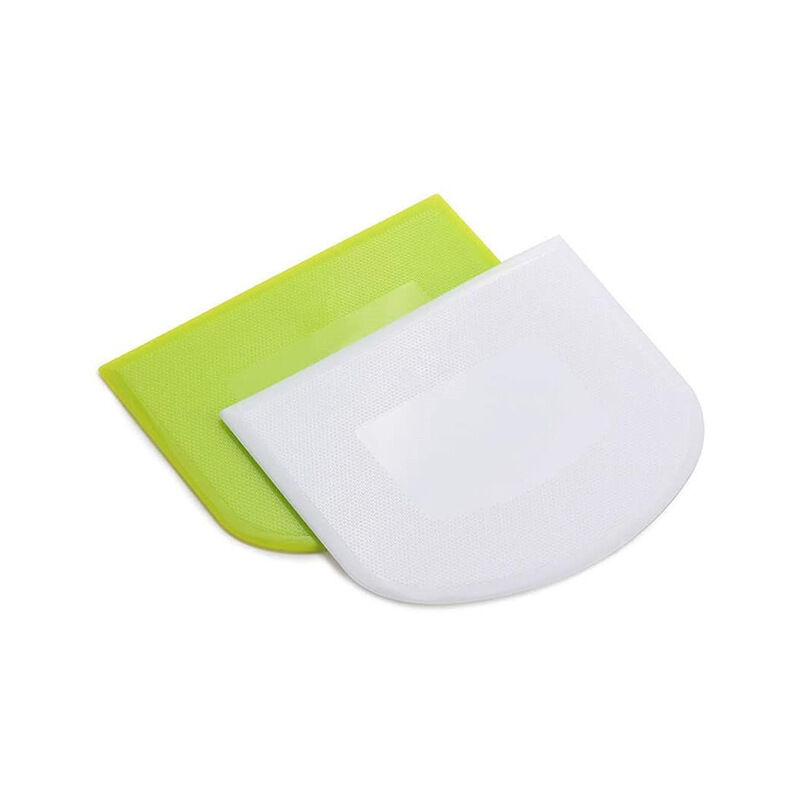 foto del prodotto zvd plastic dough scraper dough knife pastry spatula for cutting cake pastries 2pcs dough scraper