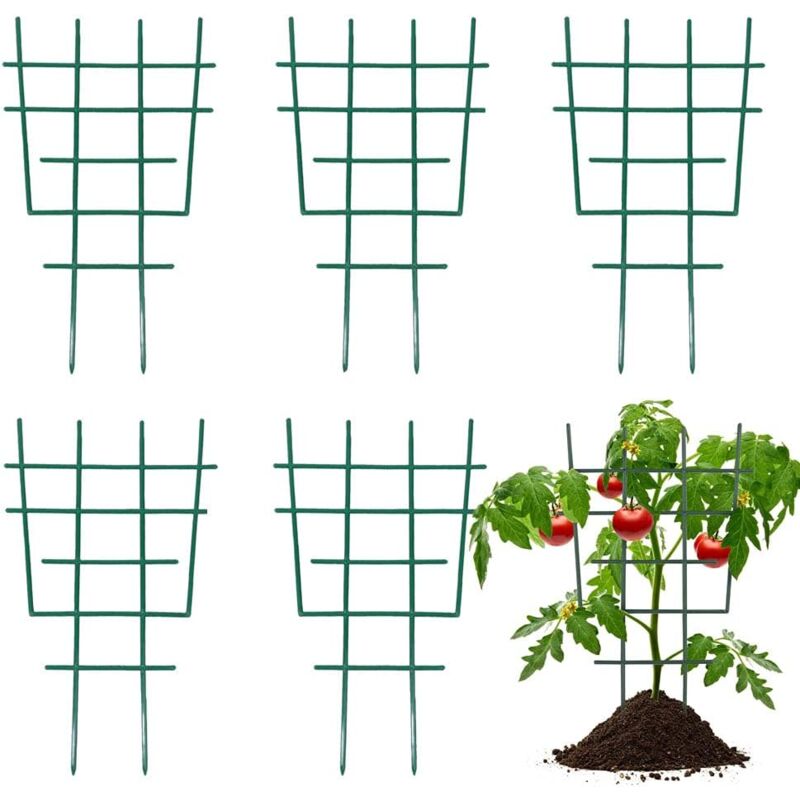 foto del prodotto zvd plastic plant support garden trellis for climbing plants climbing frame for plants flower pot trellis plant for outdoor indoor 6 pcs