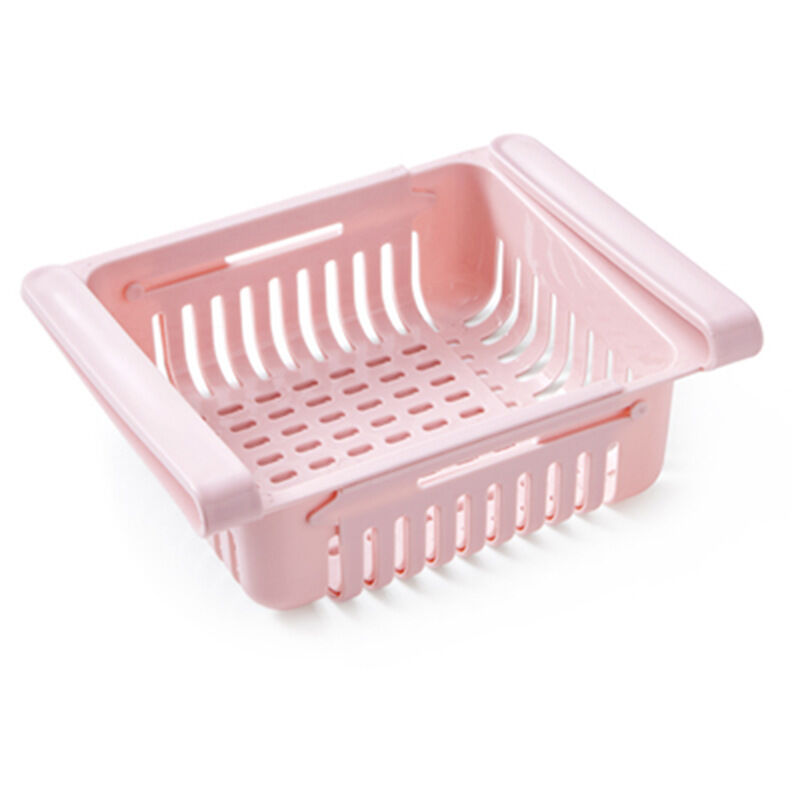 foto del prodotto zvd plastic storage box, refrigerator storage box, plastic storage drawer, shelf, fruit, pink, small