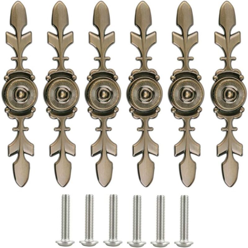 foto del prodotto zvd pomelli e maniglie per mobili, 6 pezzi pomelli per porte pomelli per cassetti maniglia per mobili maniglia per armadietti con viti