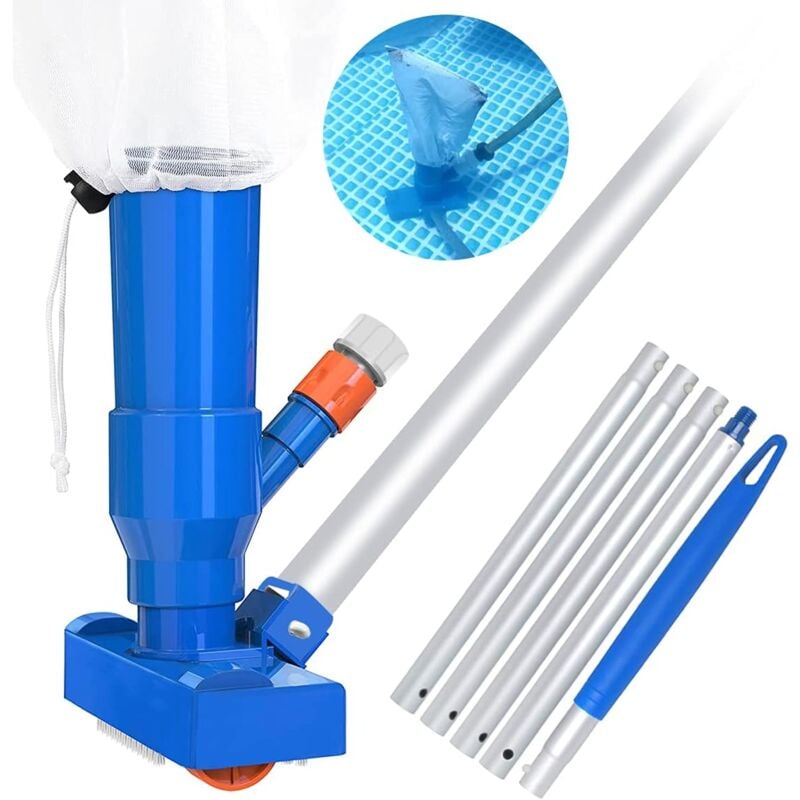 foto del prodotto zvd pool vacuum cleaner, mini pool jet vacuum cleaner pool cleaner above ground swimming pool cleaning kit tools portable pool vacuum cleaner for