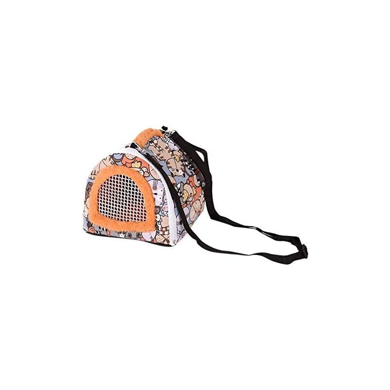 foto del prodotto zvd portable carrier bag for small animals hedgehogs, hamsters, guinea pigs, chinchillas carrier bag for small animals