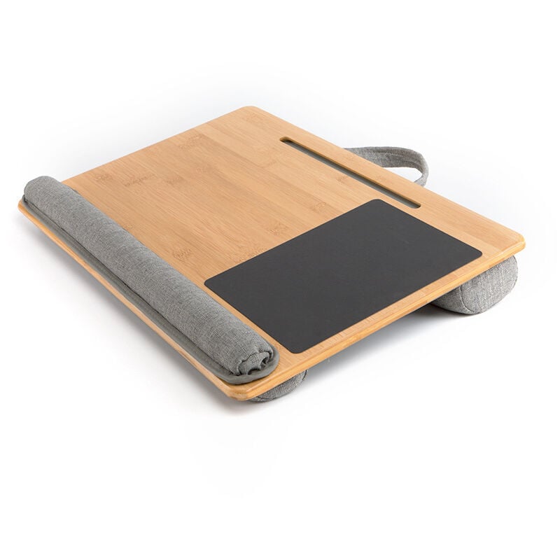 foto del prodotto zvd portable laptop desk with stand for laptops up to 17 inches with cushion and built in mouse pad for tablet, pen and phone