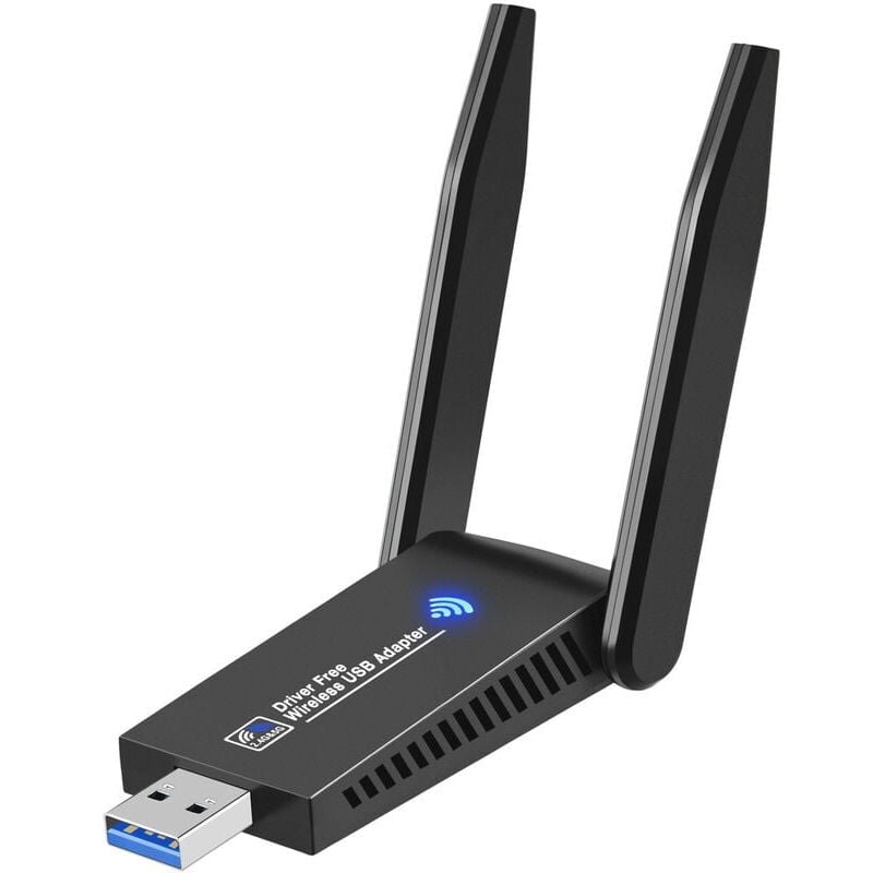 foto del prodotto zvd potente dongle wifi usb 3.0, dual band, 2.4g 5.8ghz, adattatore wifi per pc laptop tablet, compatibile con windows 11 10 8 7 vista xp, mac os