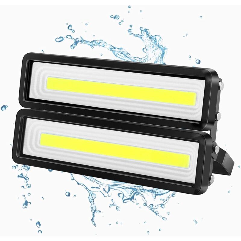 foto del prodotto zvd proiettore led da esterno 100w, ip65 da esterno 10000lm 6500k bianco freddo per giardino