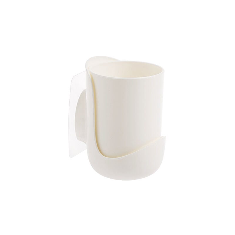 foto del prodotto zvd punch free toothbrush holder wall mount, mouthwash cup storage rack white