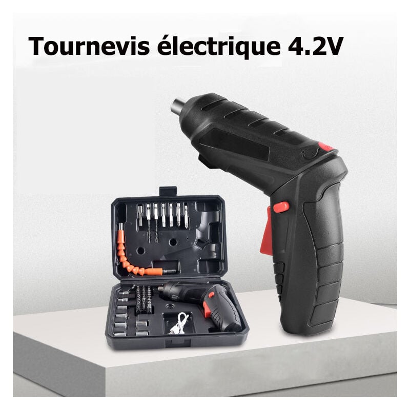 foto del prodotto zvd punta per cacciavite a batteria 3,5 nm 4,2 v 1800 mah 46 accessori cavo di ricarica usb utensile multiuso