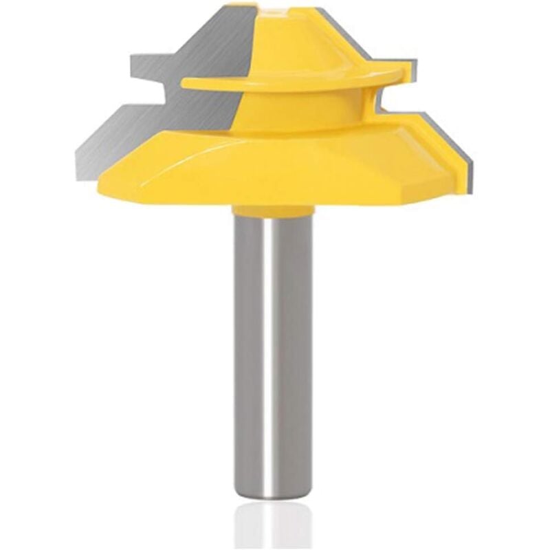 foto del prodotto zvd punta per scanalatura a 45 gradi, 8 mm taglierina per legno, gialla, diametro 51 mm