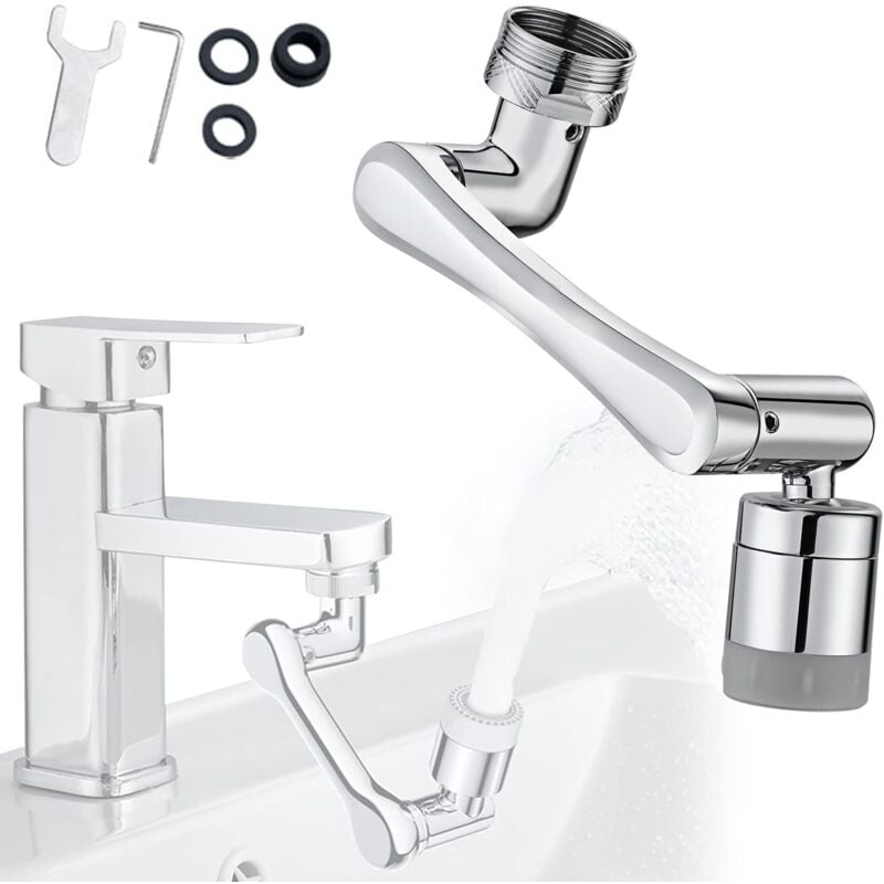 immagine 0 del prodotto zvd r gulateur de jet de robinet rotatif 1080 conomie d eau buse de m lange 2 jets fixation a rateur