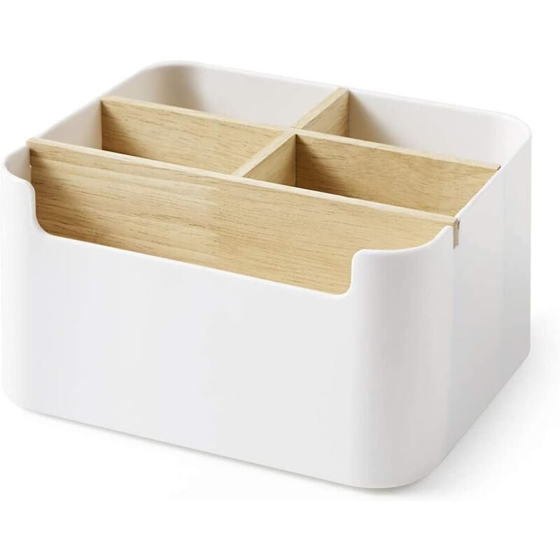 foto del prodotto zvd remote control holder, 5 compartment remote control organizer, remote control holder organizer, suitable for storing cosmetics, stationery,