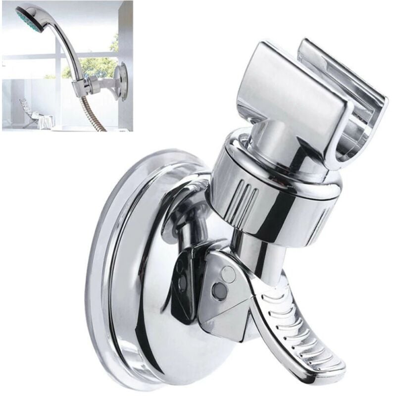 foto del prodotto zvd replaceable handheld shower holder, 360 rotation suction cup shower holder, large adsorbability suction cup shower holder suction cup base 