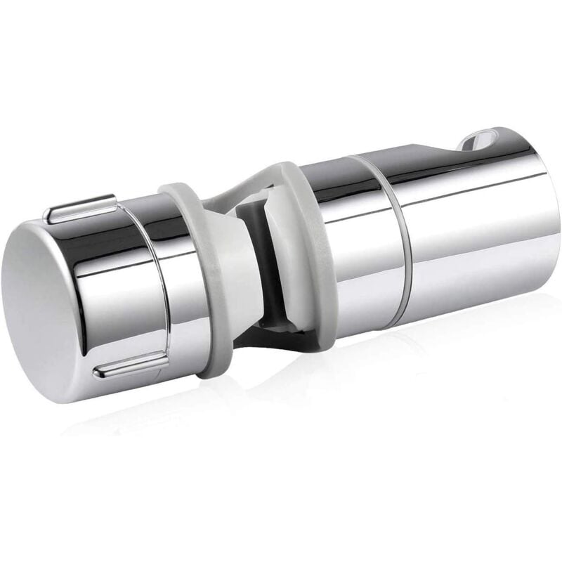 foto del prodotto zvd replaceable handheld shower holder, shower head holder, adjustable diameter, chrome abs gray 