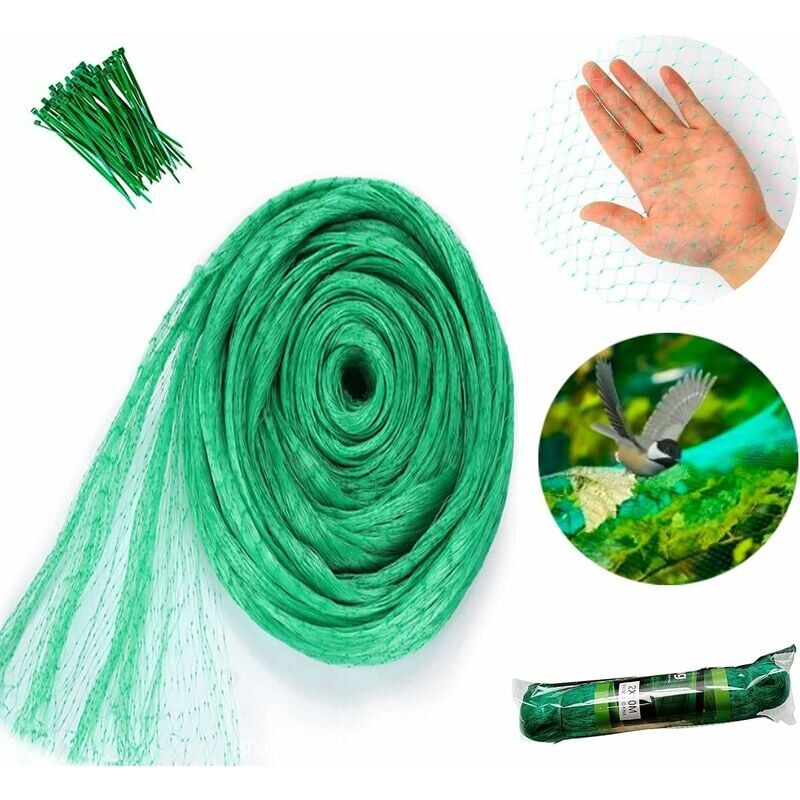 foto del prodotto zvd rete anti uccelli 4x6m per alberi da frutto e ortaggi da giardino resistente allo strappo
