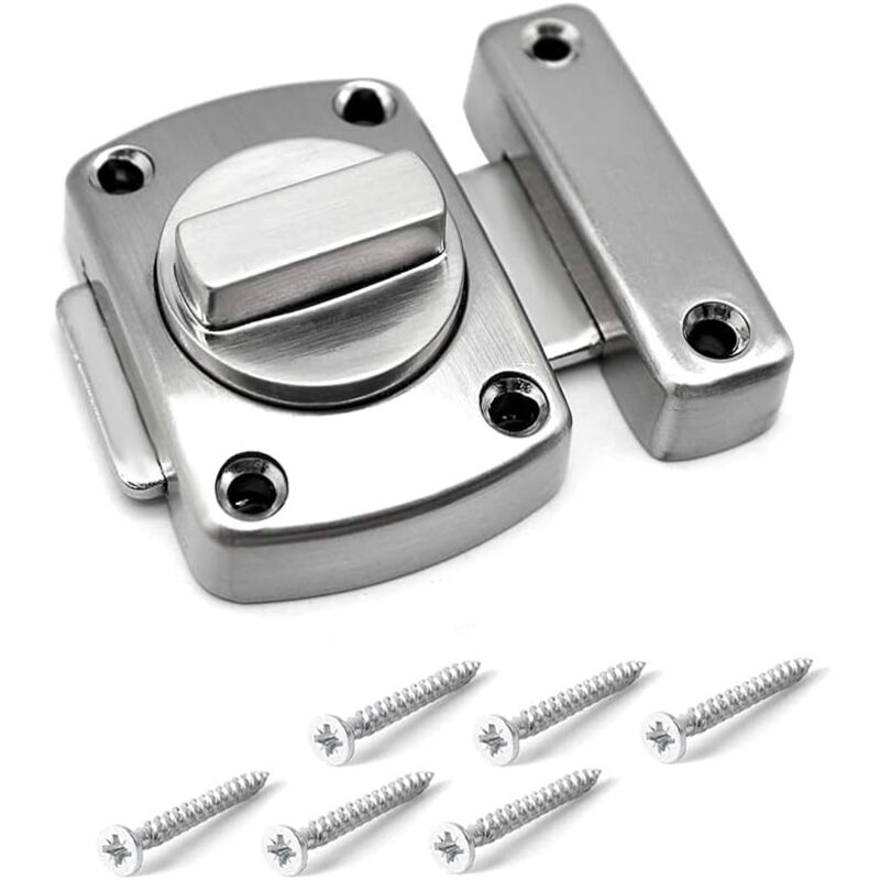 immagine 0 del prodotto zvd revolving latch latch door latch latch latch garden gate latch stainless steel brushed finish applicable to various doors silver
