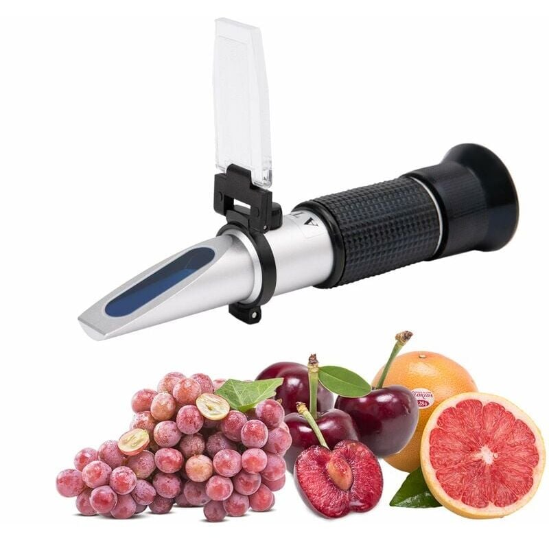foto del prodotto zvd rifrattometro brix 0 40 alcol 0 25 atc portatile misura il contenuto di zucchero per vino, birra, frutta, vinificazione