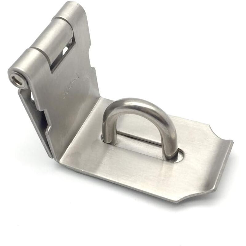 foto del prodotto zvd right angle door clasp stainless steel door lock hasp padlock clasp padlock holder with screws, silver