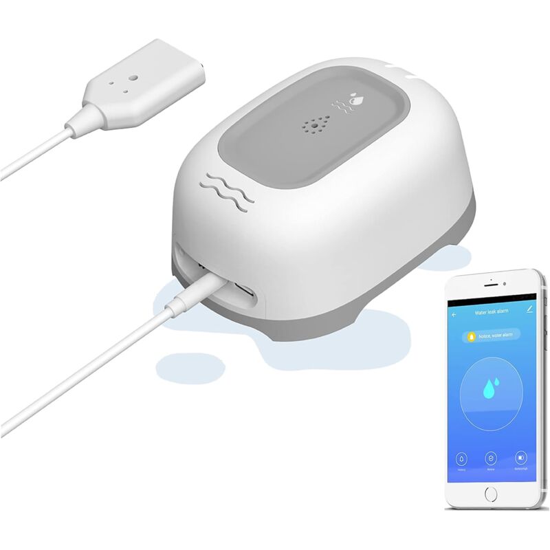 foto del prodotto zvd rilevatore di perdite d acqua a doppia sonda allarme forte da 100 db notifica push dell app