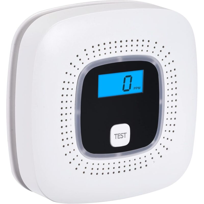 foto del prodotto zvd rilevatore digitale di co con batteria sostituibile display digitale pulsante di prova indicatore led monossido di carbonio modello