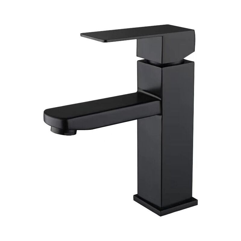 foto del prodotto zvd robinet de lavabo en acier inoxydable 304 noir, r glable chaud et froid