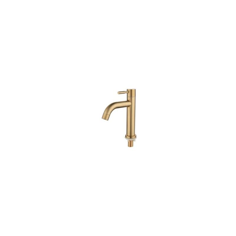 foto del prodotto zvd robinet de lavabo monotrou en laiton poign e unique avec finition en or bross 