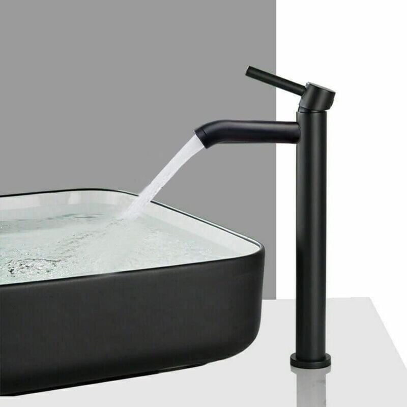 foto del prodotto zvd robinet de lavabo noir pour salle de bain convient pour diam tre int rieur de 32 mm 42 mm mod le vwx 