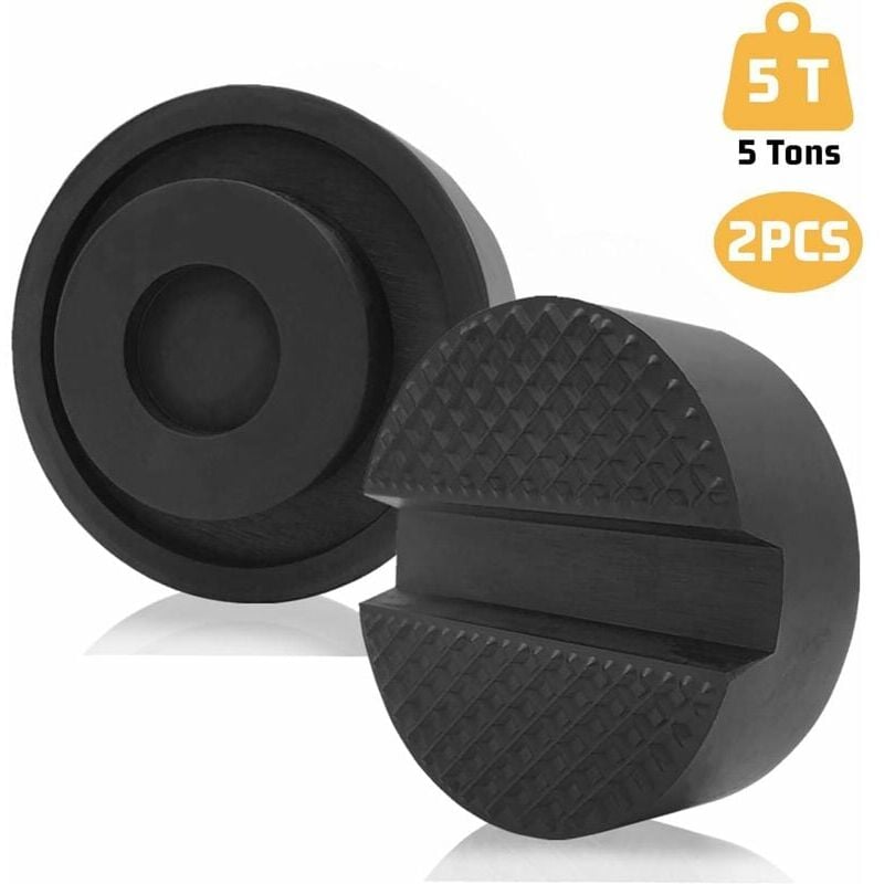 foto del prodotto zvd rubber cushion jack trolley jack, universal rubber cushion for jacks and lifting platforms, 2 pack