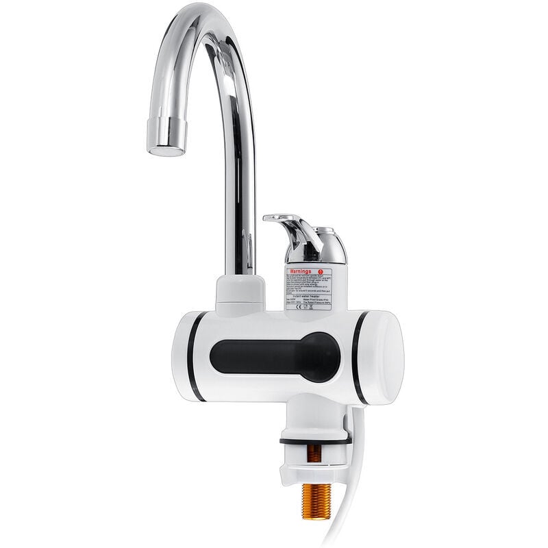 foto del prodotto zvd rubinetto scaldabagno elettrico istantaneo con display led ingresso acqua inferiore 